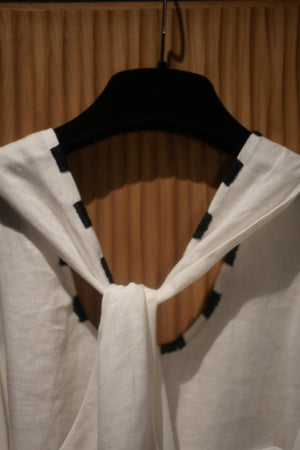 Detailed Neckline Midi Dress