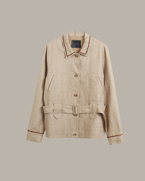 Classic Belted Utility Jacket