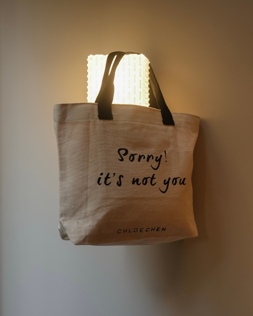 SORRY Canvas Tote Bag