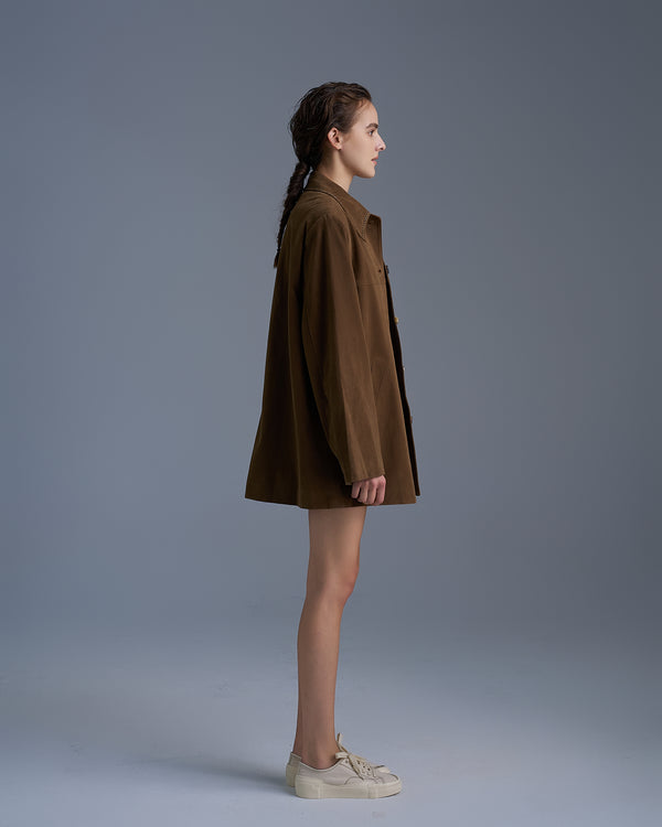 Oversized Suede Jacket