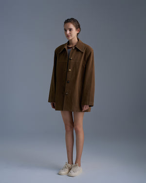 Oversized Suede Jacket