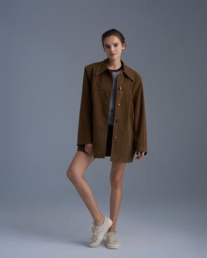 Oversized Suede Jacket