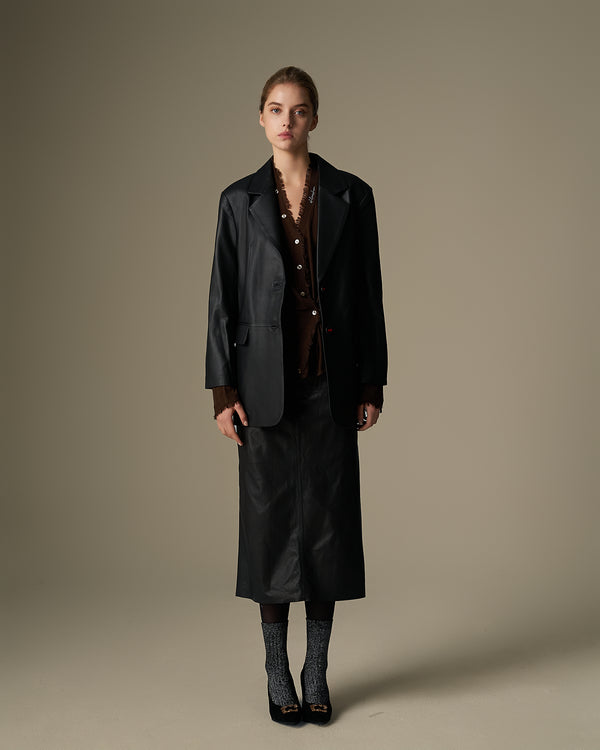 Leather Blazer