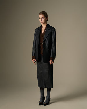 Leather Blazer