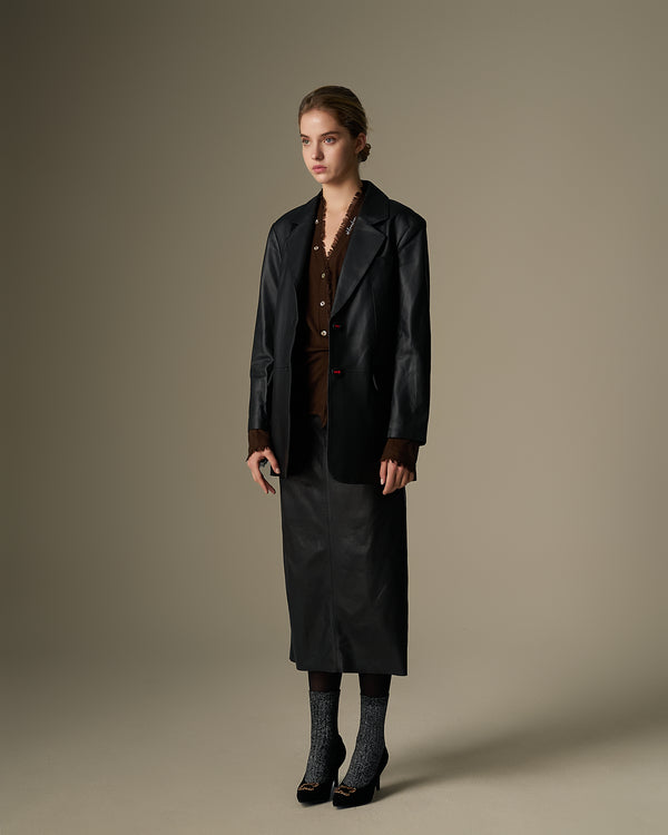 Leather Blazer