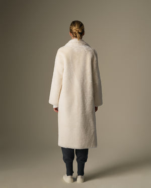 Fur Coat with Lapel Collar