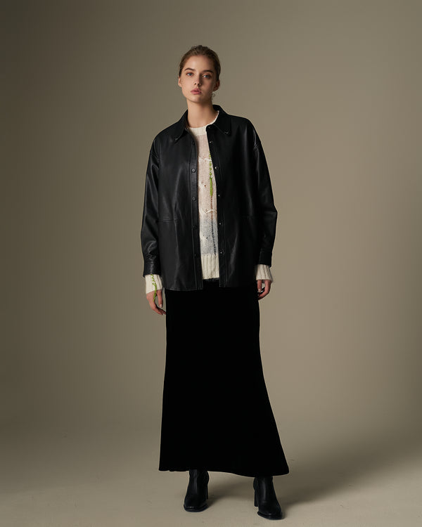 Leather Overshirt