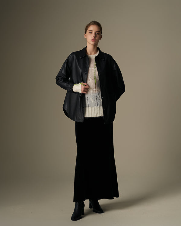 Leather Overshirt