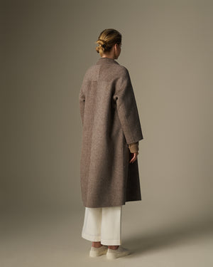 Lapel Collar Long Coat