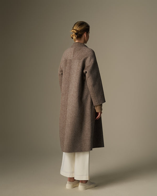 Lapel Collar Long Coat