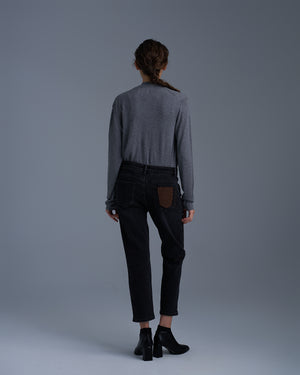 Faux Two-Piece Cardigan