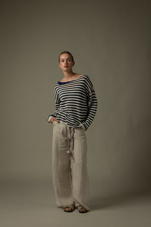 Drawstring Waist Long Pants