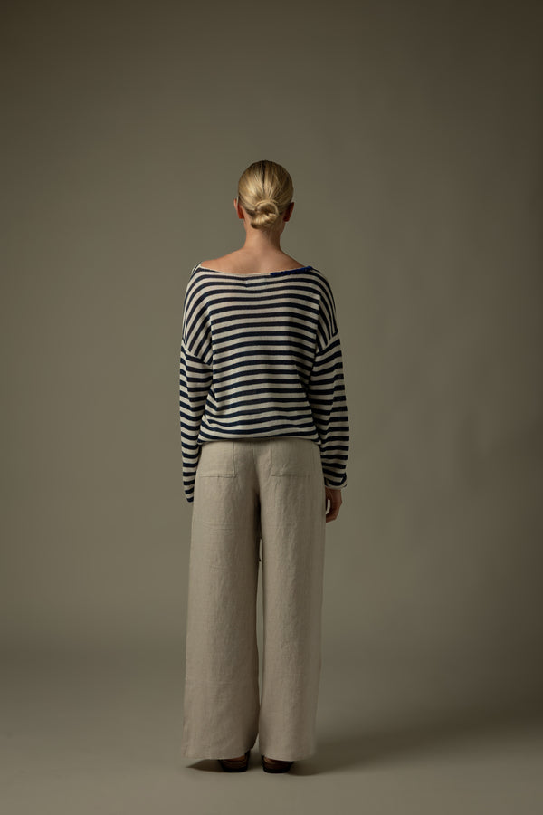 Drawstring Waist Long Pants