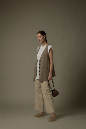 紐扣背心及無袖上衣套裝