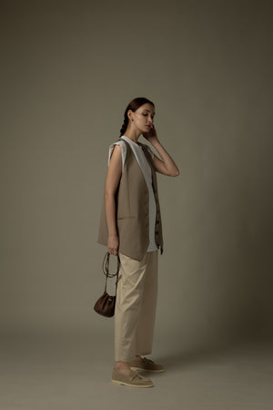 紐扣背心及無袖上衣套裝