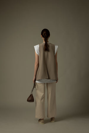 紐扣背心及無袖上衣套裝