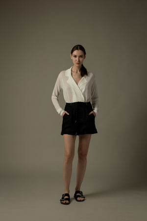 Braided Drawstrings Shorts