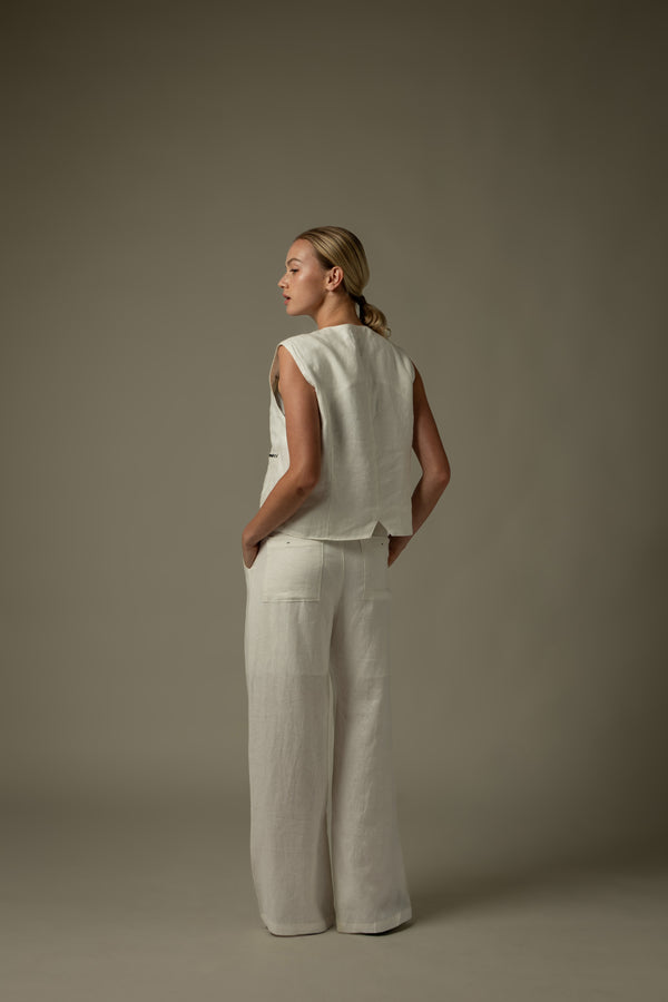 Drawstring Waist Long Pants