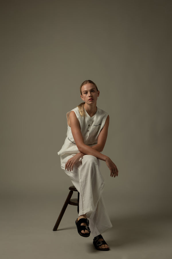 Drawstring Waist Long Pants