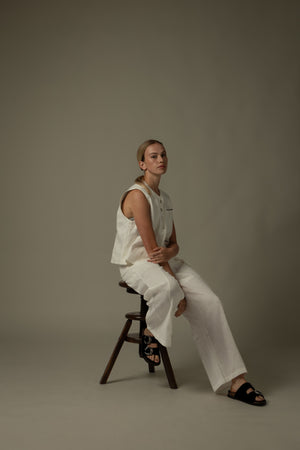 Drawstring Waist Long Pants