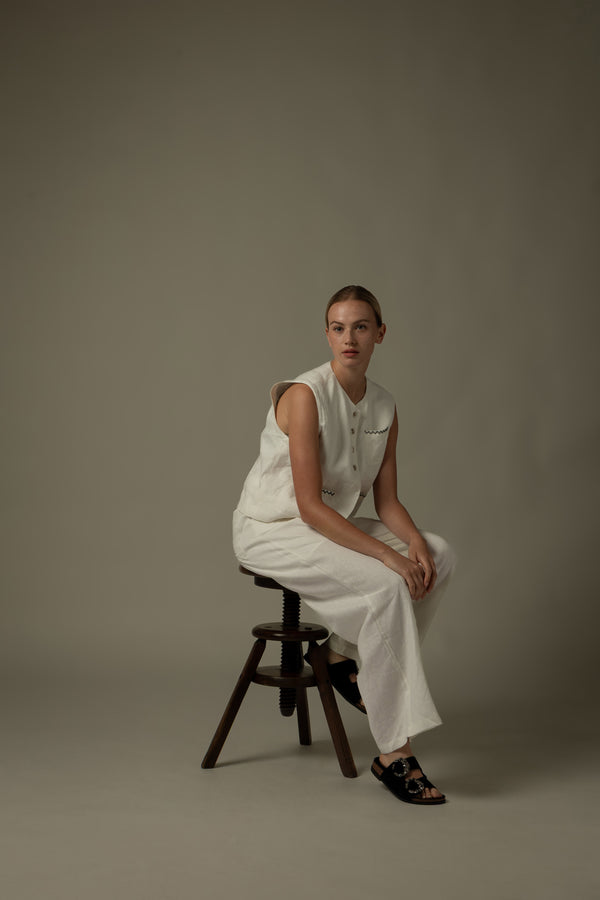 Drawstring Waist Long Pants