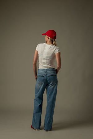 Back Detail V-Neck Tee