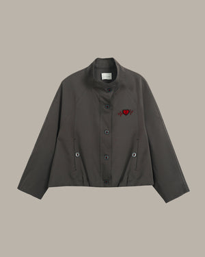 寬版束腰西裝外套