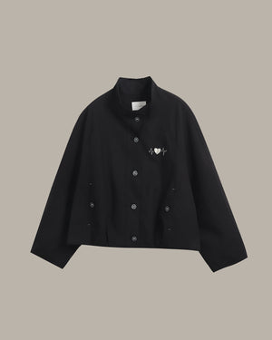 寬版束腰西裝外套