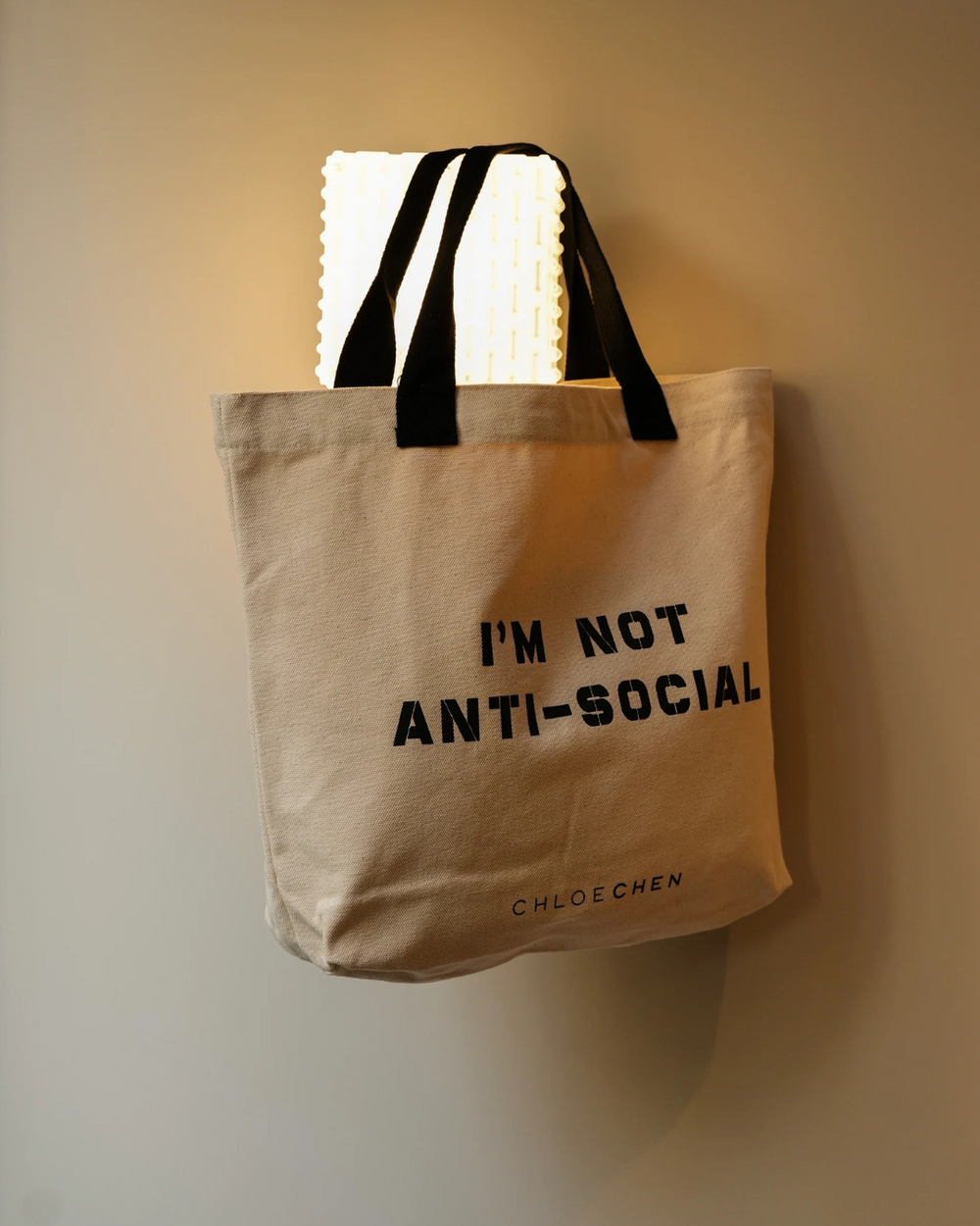 ANTI-SOCIAL Canvas Tote Bag