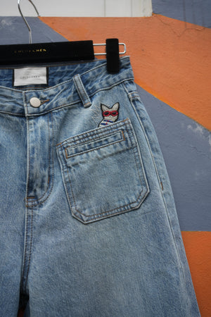 Frenchie Pockets Denim Jeans