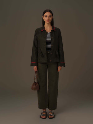 Classic Belted Utility Jacket