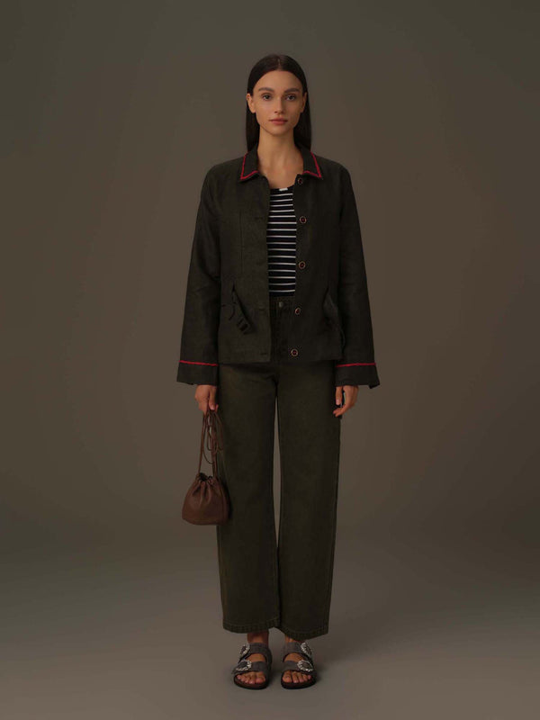 Classic Belted Utility Jacket