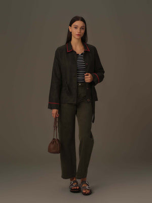 Classic Belted Utility Jacket