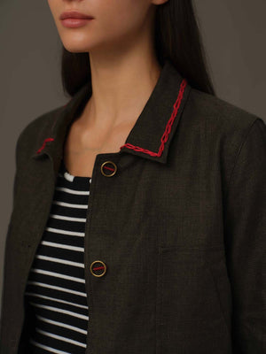 Classic Belted Utility Jacket