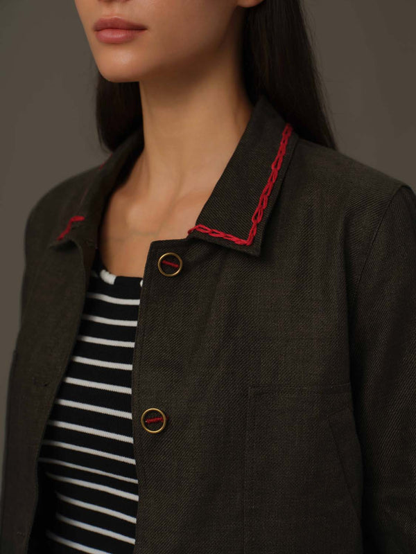 Classic Belted Utility Jacket