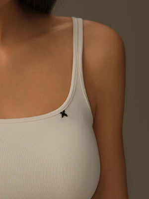 Two-Tone Straps Tank Top