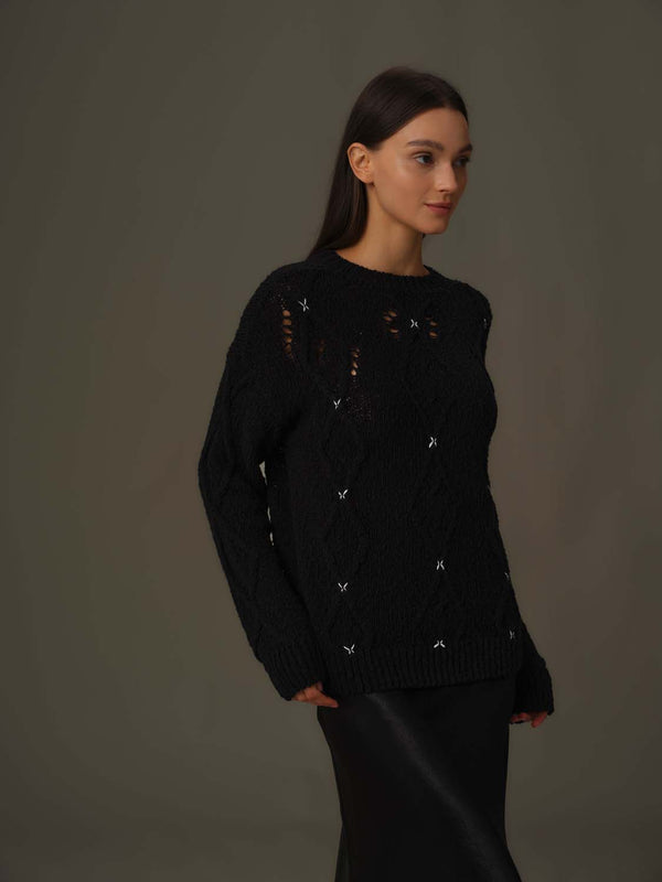 Cross Stitch Warmth Knit Jumper