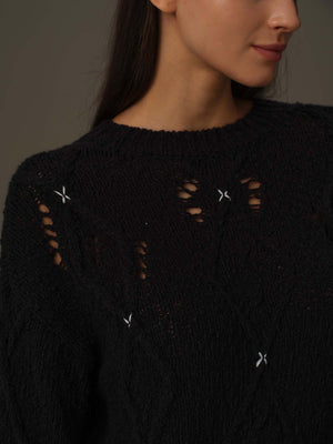 Cross Stitch Warmth Knit Jumper