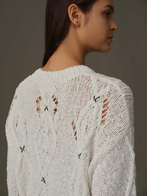 Cross Stitch Warmth Knit Jumper