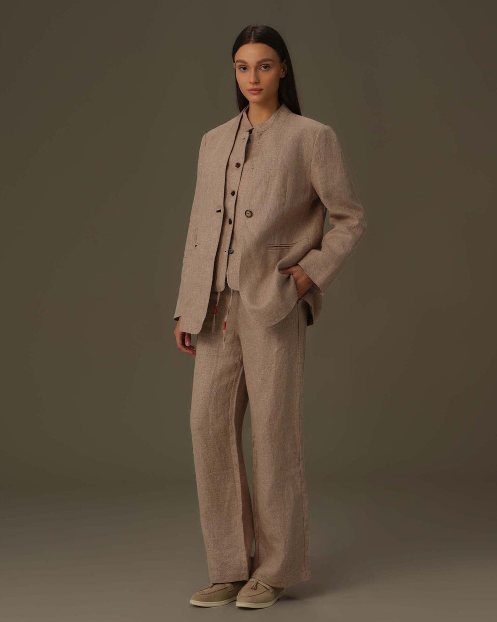 100% Linen Classic Blazer