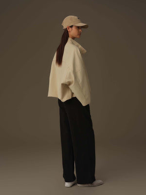 寬版束腰西裝外套