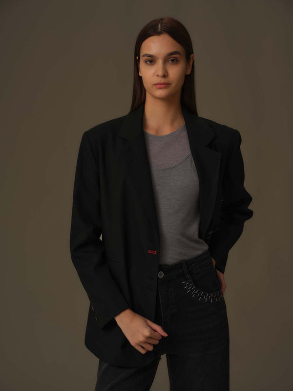 Stitched Flare Denim Jeans