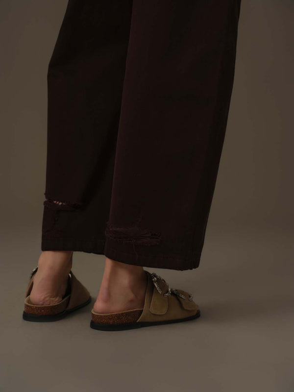 Washed Straight-Leg Denim Pants