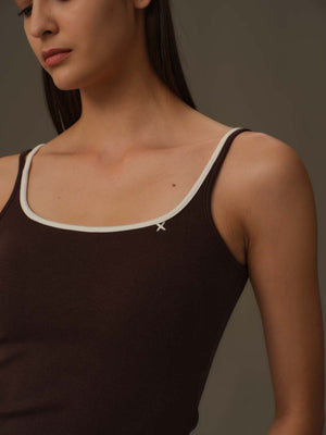 Two-Tone Straps Tank Top