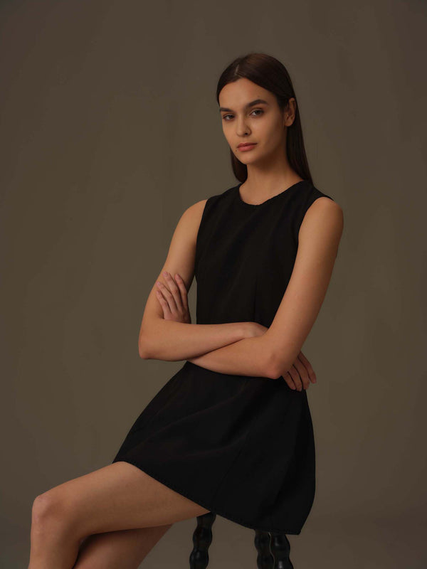 Fit-and-Flare Tank Dress