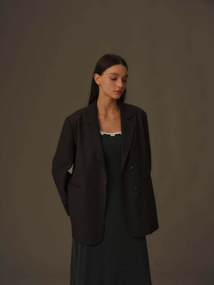 Oversized Belted Blazer