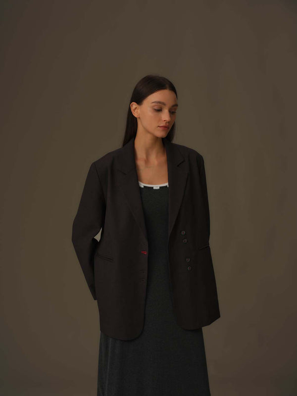 Oversized Belted Blazer