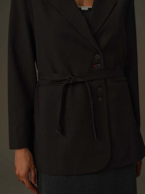Oversized Belted Blazer