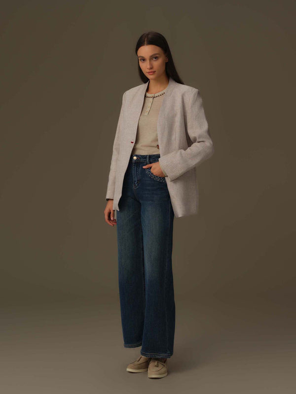 100% Linen Classic Blazer