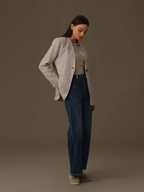 100% Linen Classic Blazer